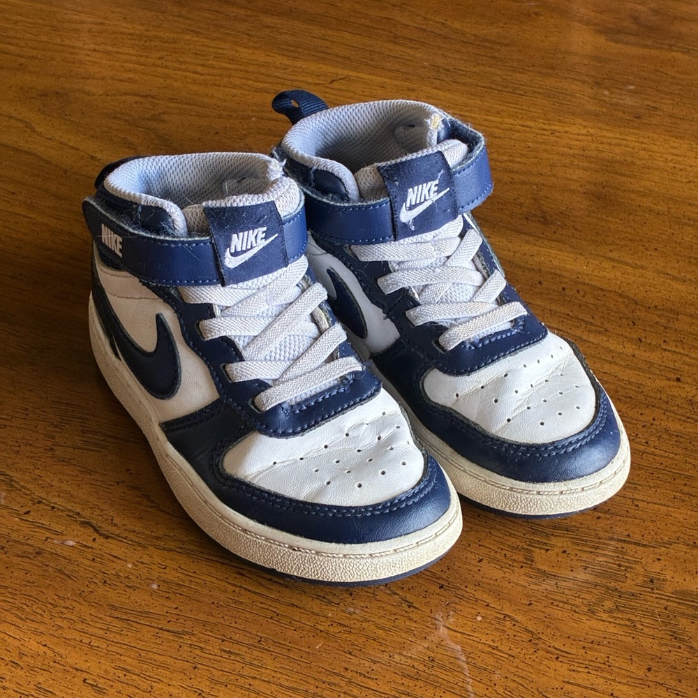 Nike Kids Navy and White Sneakers